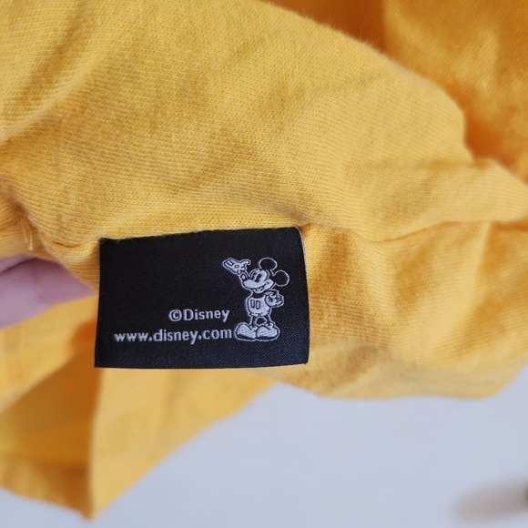 Gap × Disney Yellow Mickey Mouse 100% Organic Cotton Graphic Tee Size Medium - Picture 4 of 7